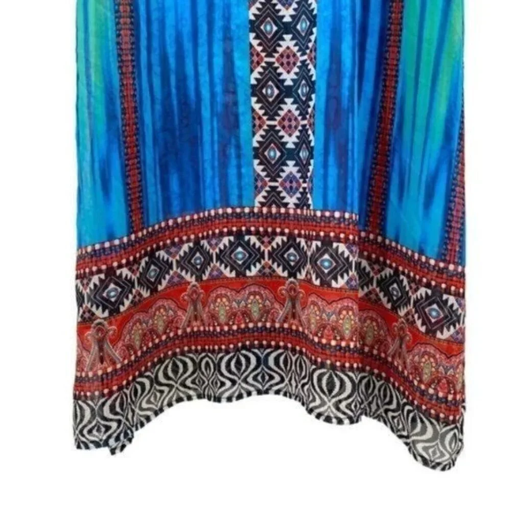 Venus Rhinestone Embellished Beach Maxi Coverup Duster